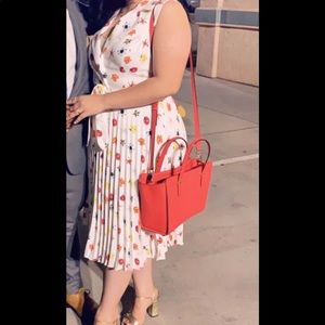 Floral pleated dress